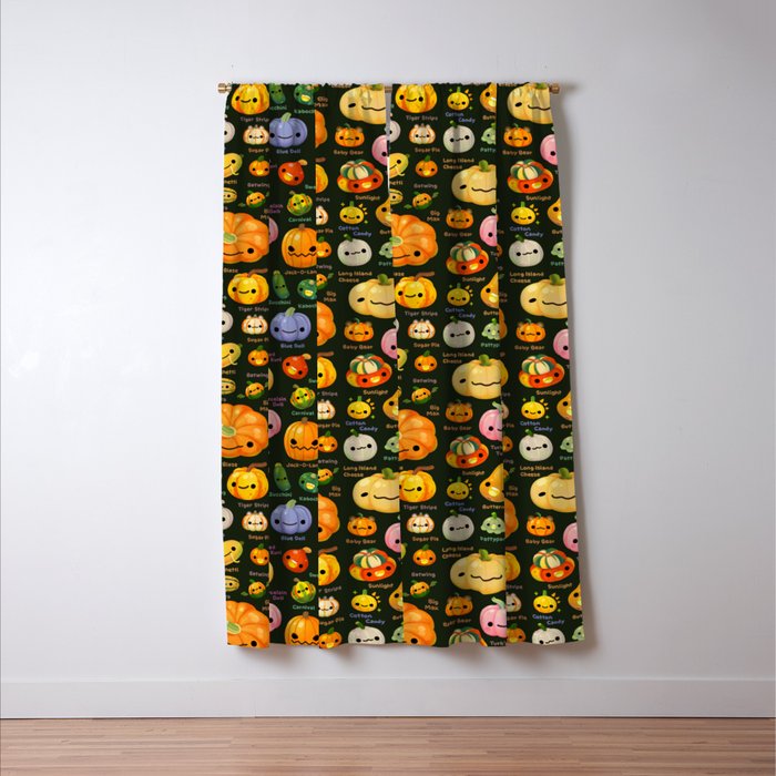 Pumpkin and squash Window Curtain Gallery Image 3