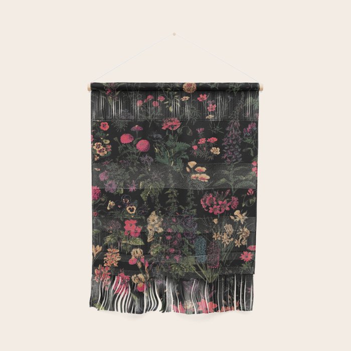 Exotic Midnight Floral Garden Wall Hanging Gallery Image 1