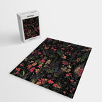 Exotic Midnight Floral Garden Jigsaw Puzzle Gallery Image 2