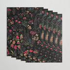 Exotic Midnight Floral Garden Wrapping Paper Gallery Image 3