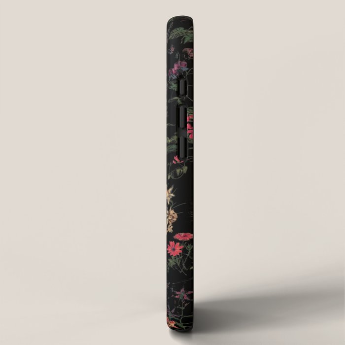 Exotic Midnight Floral Garden iPhone Case Gallery Image 2