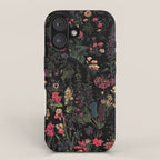 Exotic Midnight Floral Garden iPhone Case Gallery Image 1