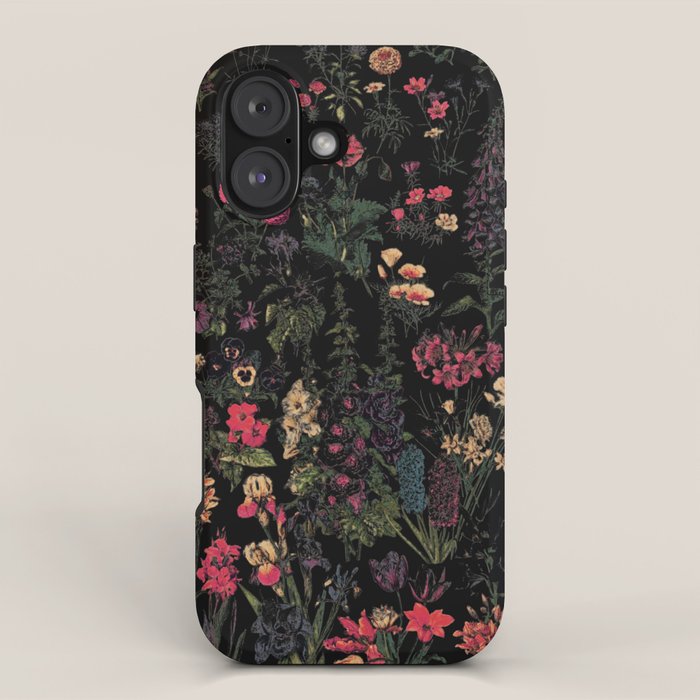 Exotic Midnight Floral Garden iPhone Case Gallery Image 1
