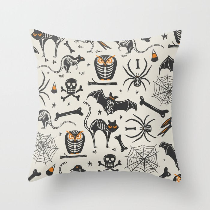 Halloween X-Ray Throw Pillow Gallery Image 6