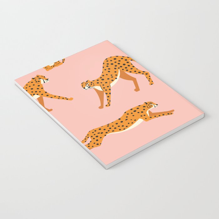 Cheetahs pattern on pink Notebook Gallery Image 3