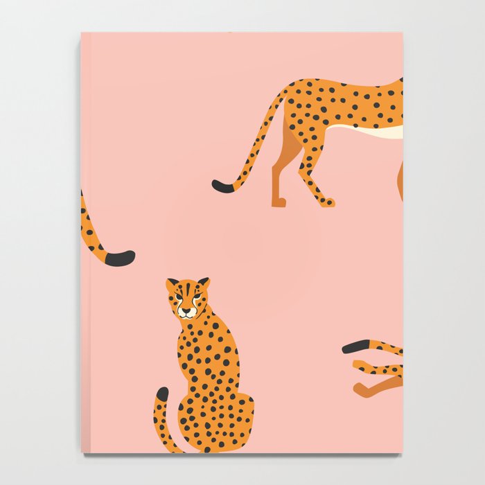 Cheetahs pattern on pink Notebook Gallery Image 4