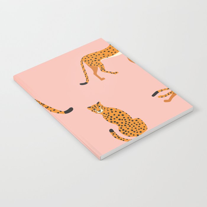 Cheetahs pattern on pink Notebook Gallery Image 2