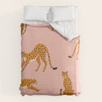 Cheetahs pattern on pink Duvet Cover Gallery Image 6