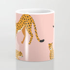 Cheetahs pattern on pink Coffee Mug Gallery Image 4