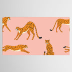 Cheetahs pattern on pink Tablecloth Gallery Image 2