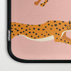 Cheetahs pattern on pink Laptop Sleeve Gallery Image 3