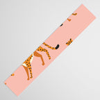 Cheetahs pattern on pink Table Runner Gallery Image 3