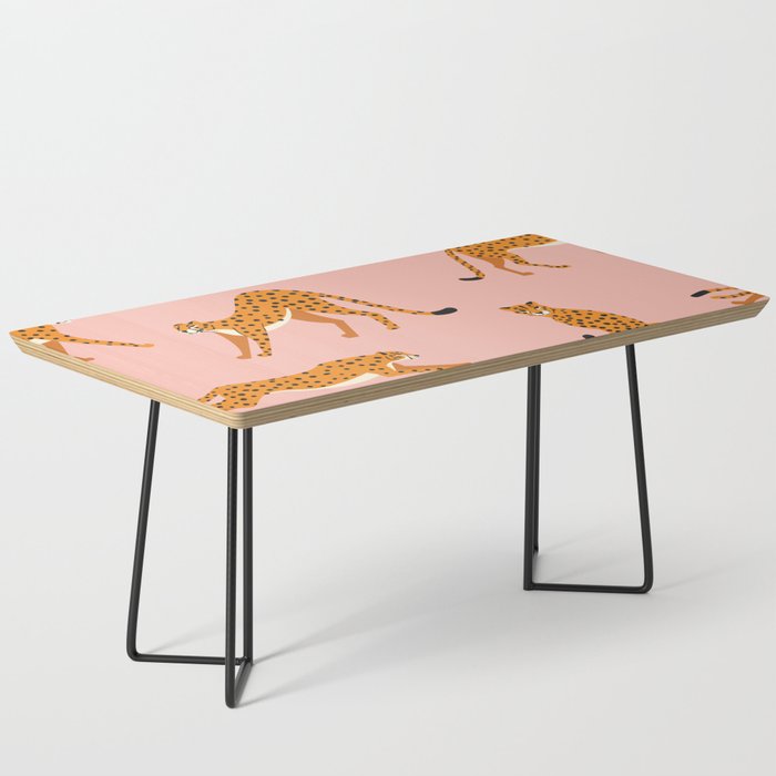 Cheetahs pattern on pink Coffee Table Gallery Image 1