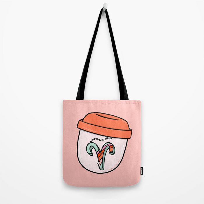 Aries Keychain Tote Bag Gallery Image 2
