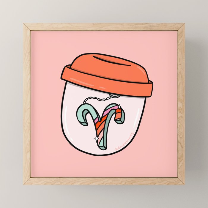 Aries Keychain Mini Art Print Gallery Image 1