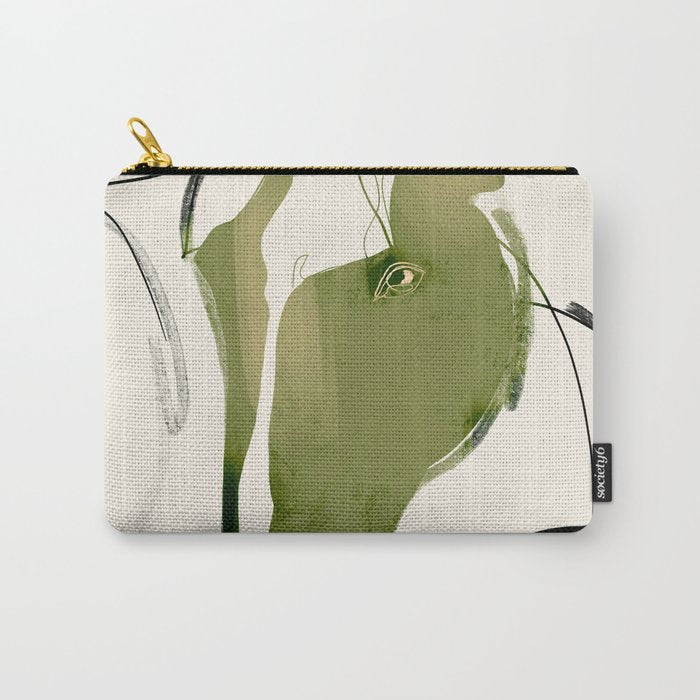 Abstract Minimal Horse Carry All Pouch Gallery Image 1