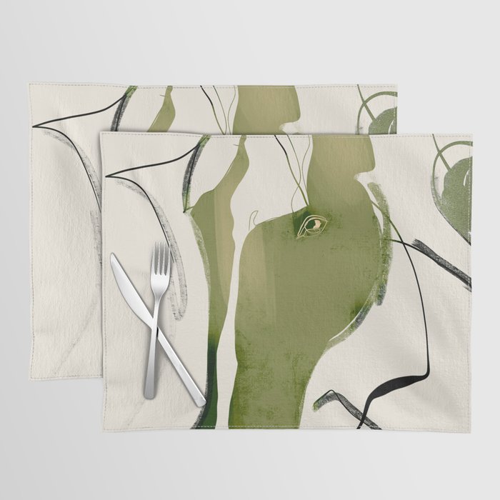 Abstract Minimal Horse Placemat Gallery Image 1