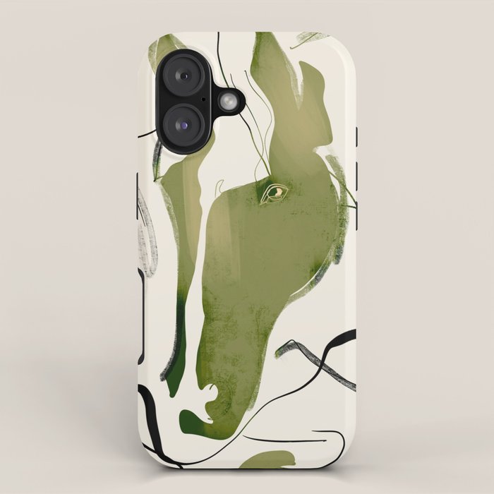 Abstract Minimal Horse iPhone Case Gallery Image 1