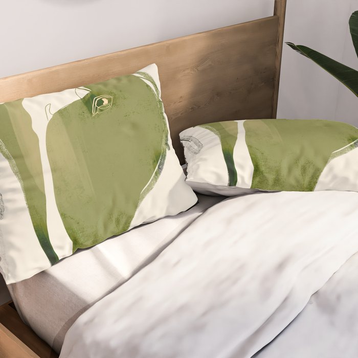 Abstract Minimal Horse Pillow Sham Gallery Image 2