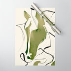 Abstract Minimal Horse Wrapping Paper Gallery Image 1