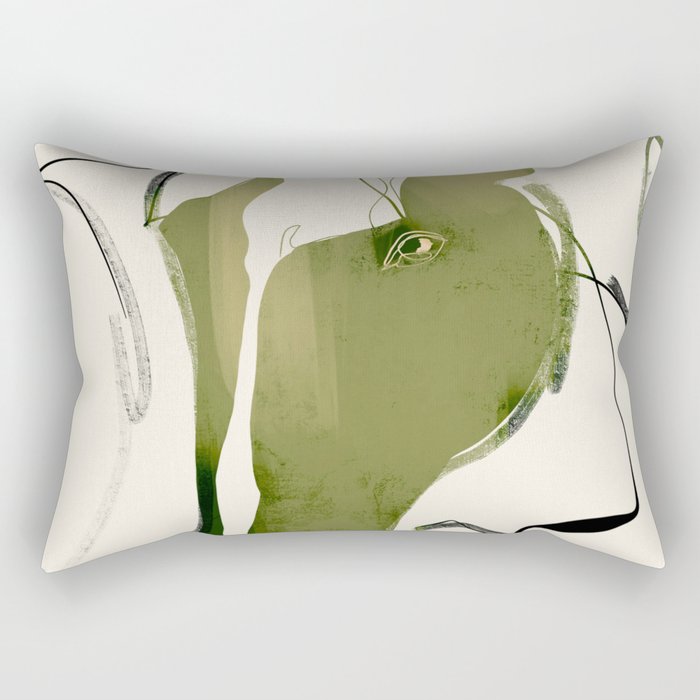 Abstract Minimal Horse Rectangular Pillow Gallery Image 2