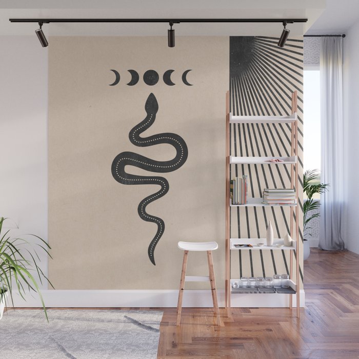 Snake Geometry Wall Mural Gallery Image 1