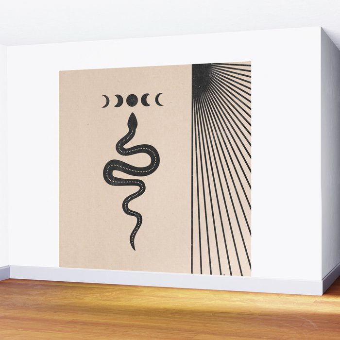 Snake Geometry Wall Mural Gallery Image 2