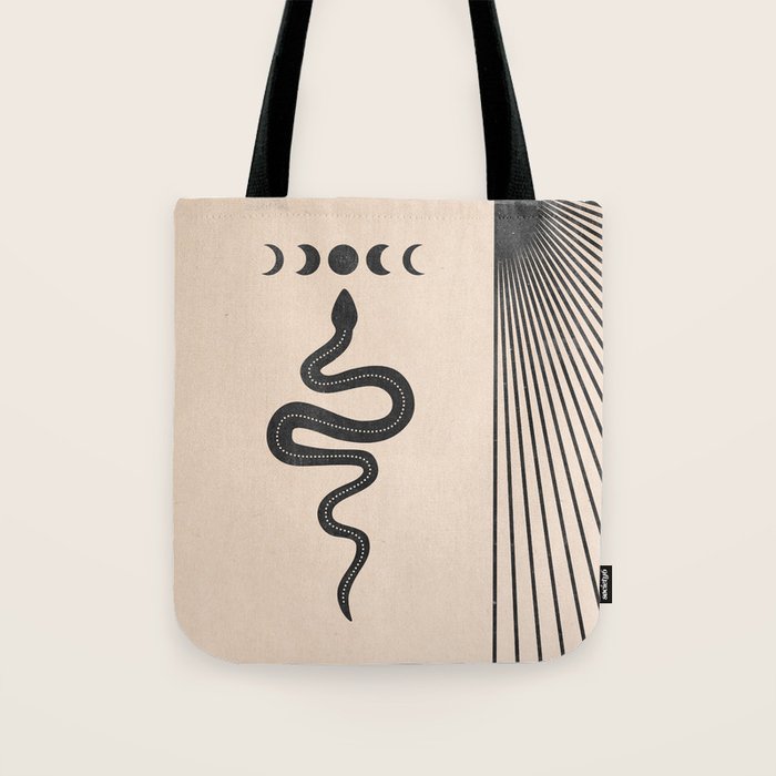 Snake Geometry Tote Bag Gallery Image 1