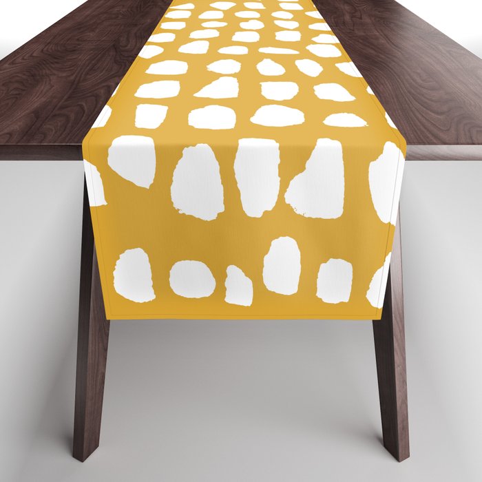 Dots (Mustard Yellow) Table Runner Gallery Image 1