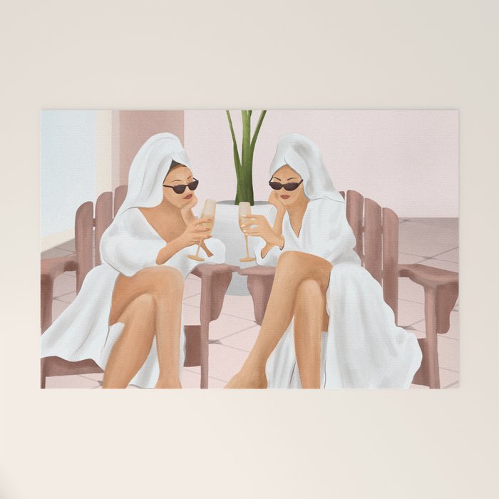 Morning with a friend III Welcome Mat Gallery Image 1
