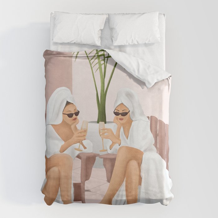 Morning with a friend III Duvet Cover Gallery Image 6