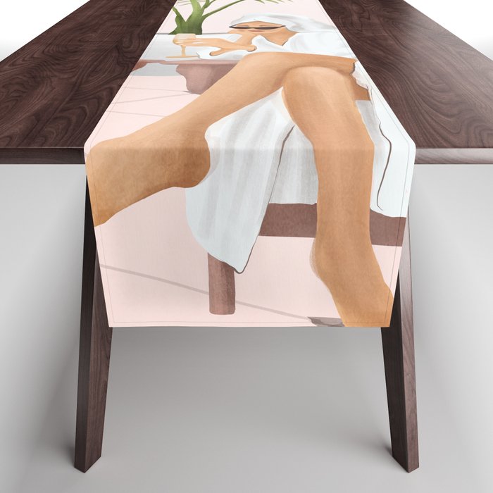 Morning with a friend III Table Runner Gallery Image 1
