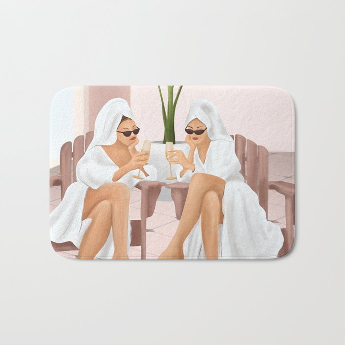 Morning with a friend III Bath Mat Gallery Image 1