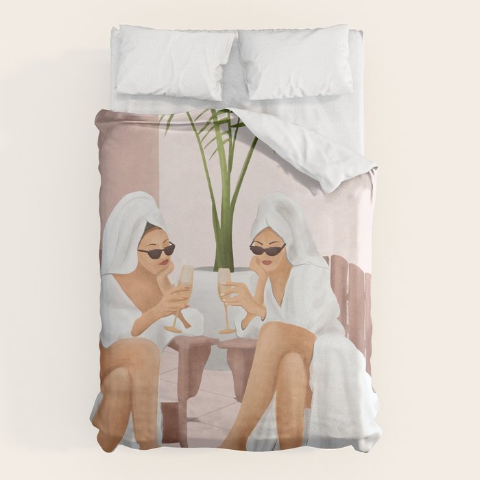 Morning with a friend III Duvet Cover Gallery Image 6