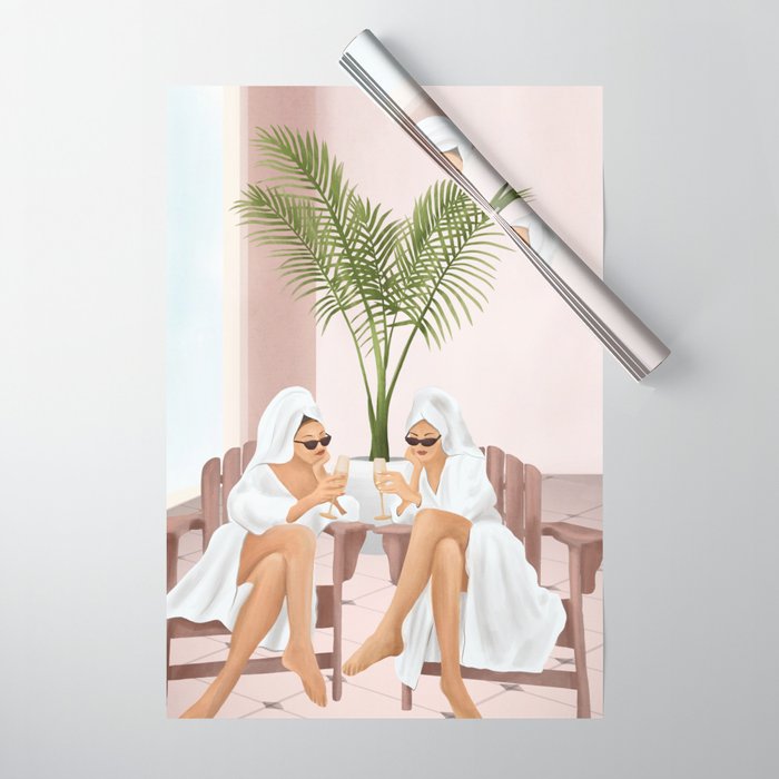 Morning with a friend III Wrapping Paper Gallery Image 1