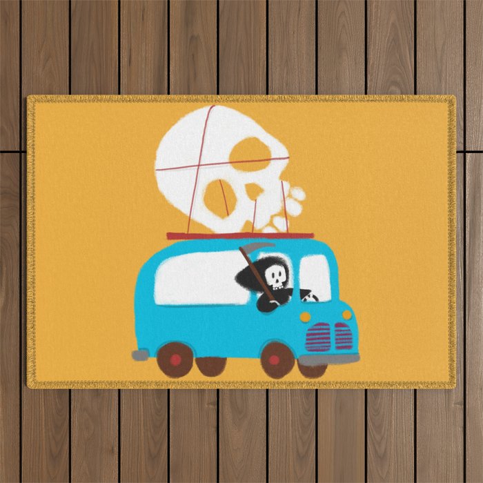 Death on wheels Outdoor Rug Gallery Image 1