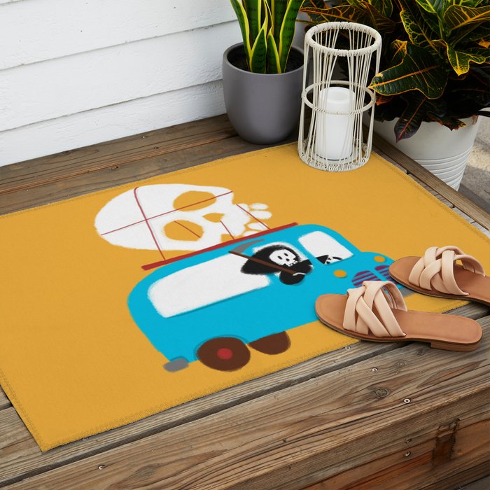 Death on wheels Outdoor Rug Gallery Image 2