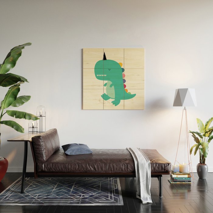 Dinocorn Wood Wall Art Gallery Image 2