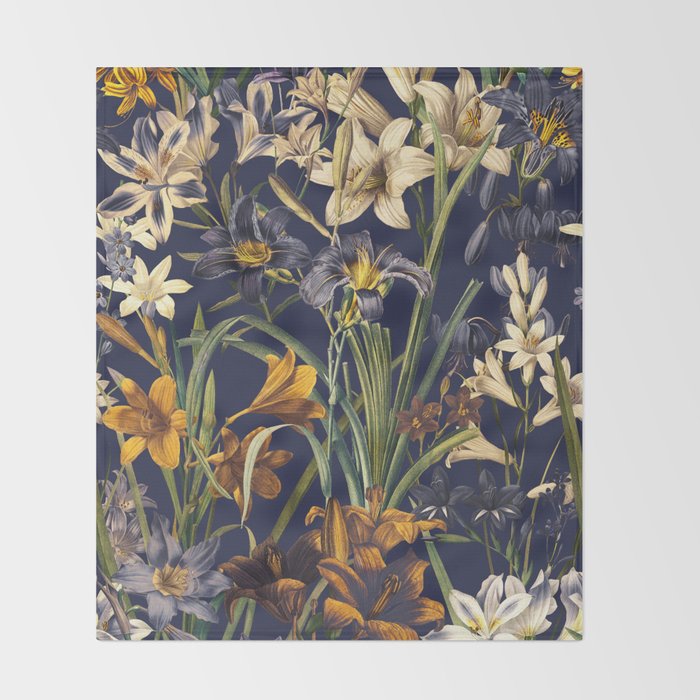 Tropical Flora IV Throw Blanket Gallery Image 2