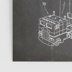 Optimus Prime Patent - Transformers Fan Comic Book Geek Art - Black Chalkboard Poster Gallery Image 3