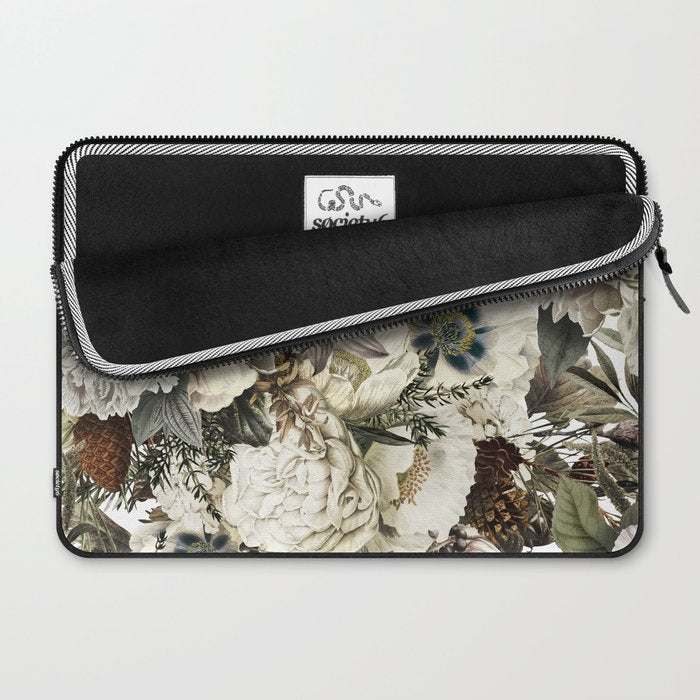 Christmas Vintage Floral Laptop Sleeve Gallery Image 2