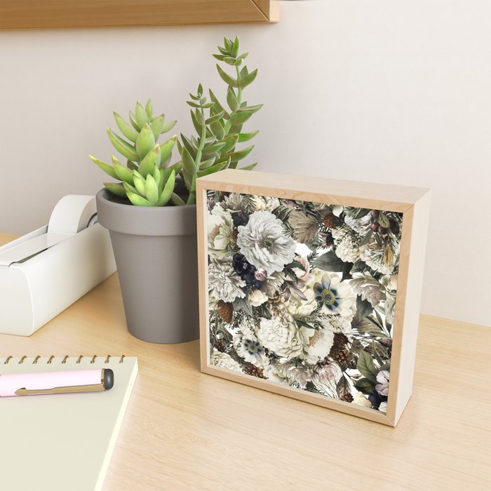 Christmas Vintage Floral Mini Art Print Gallery Image 2