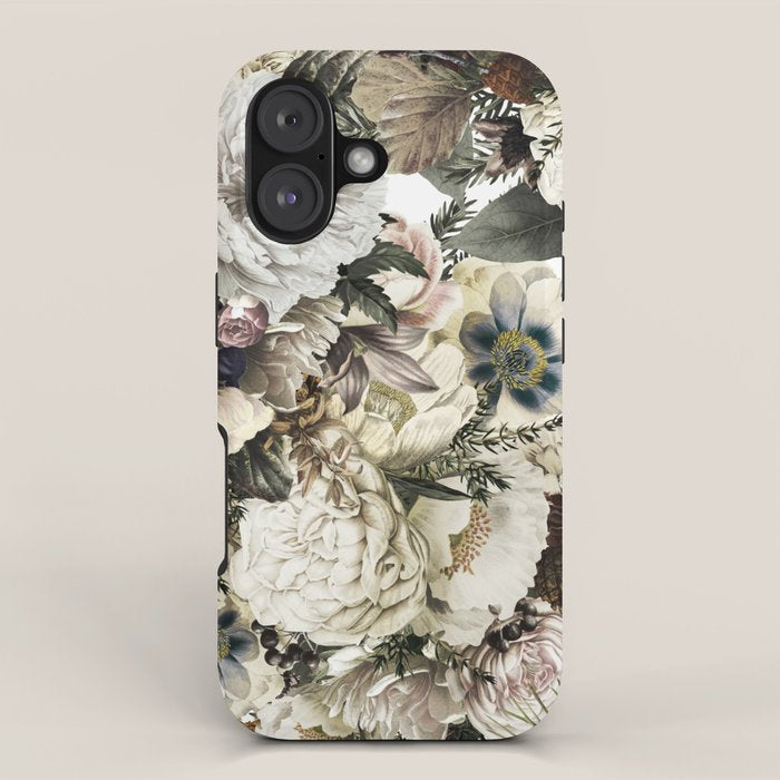 Christmas Vintage Floral iPhone Case Gallery Image 1