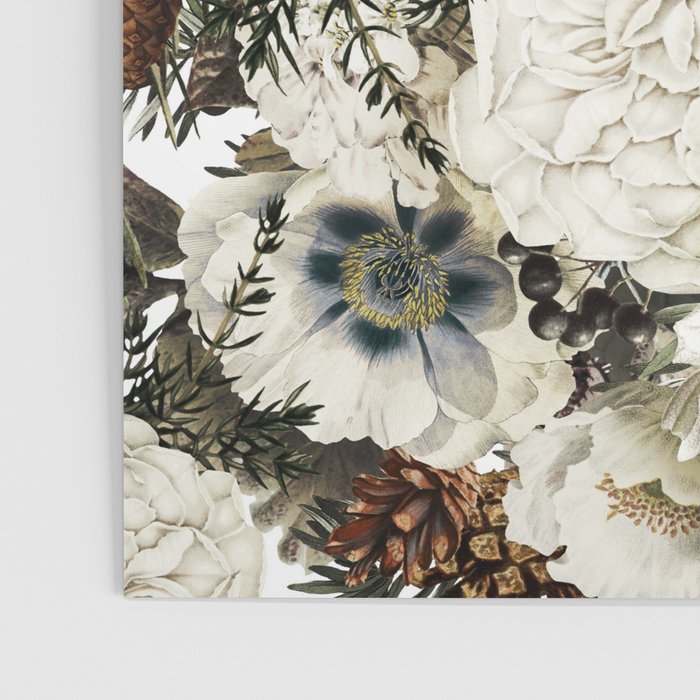 Christmas Vintage Floral Poster Gallery Image 3