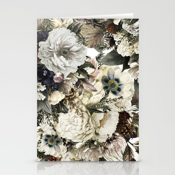 Christmas Vintage Floral Stationery Card Gallery Image 2