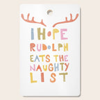Hope Rudolph Eats The Naughty List Cutting Board Gallery Image 1