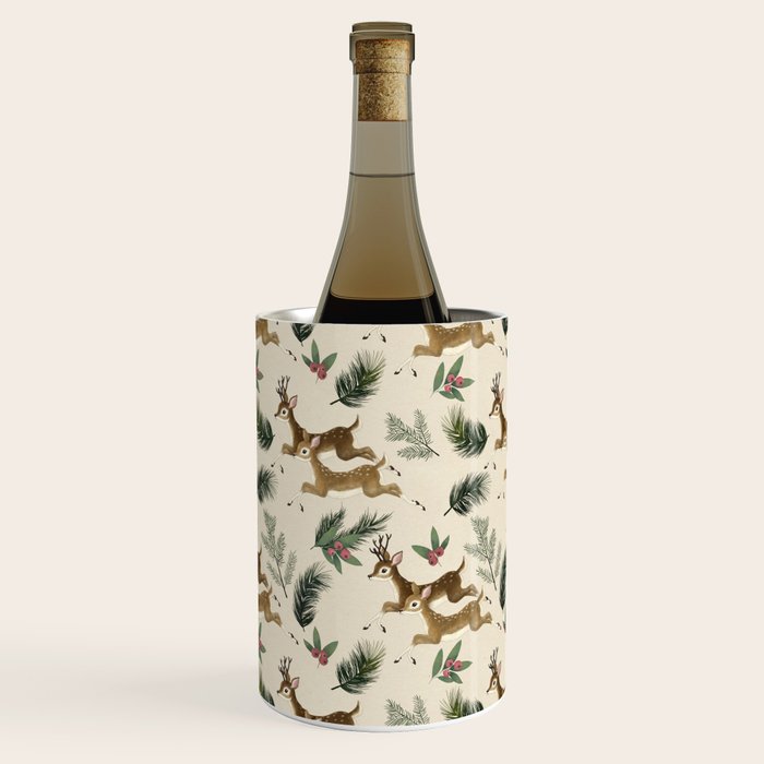 winter deer // repeat pattern Wine Chiller Gallery Image 1