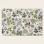 Herbarium ~ vintage inspired botanical art print ~ white Cutting Board Gallery Image 1