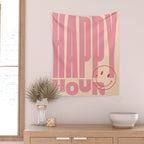 Happy Hour Pink Wall Tapestry Gallery Image 2