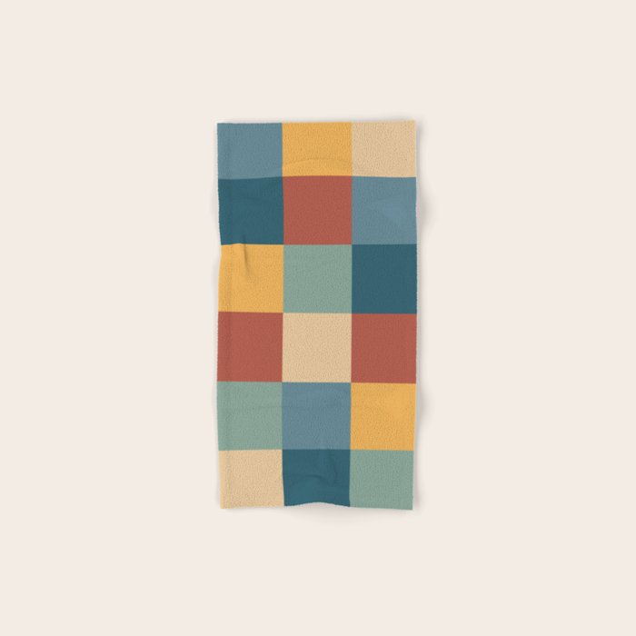 Bold Colorful Checks Pattern - Large IX Bath Towel Gallery Image 1